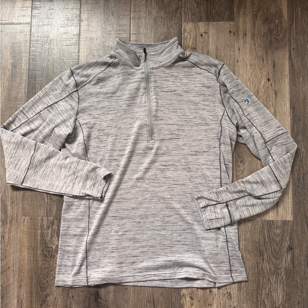 Kuhl Men's Heather Gray Quarter-Zip Pullover